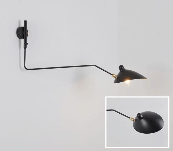 Бра на гибкой ножке поможет настроить свет под себя