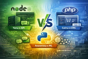 Чем Node.js отличается от PHP и Python