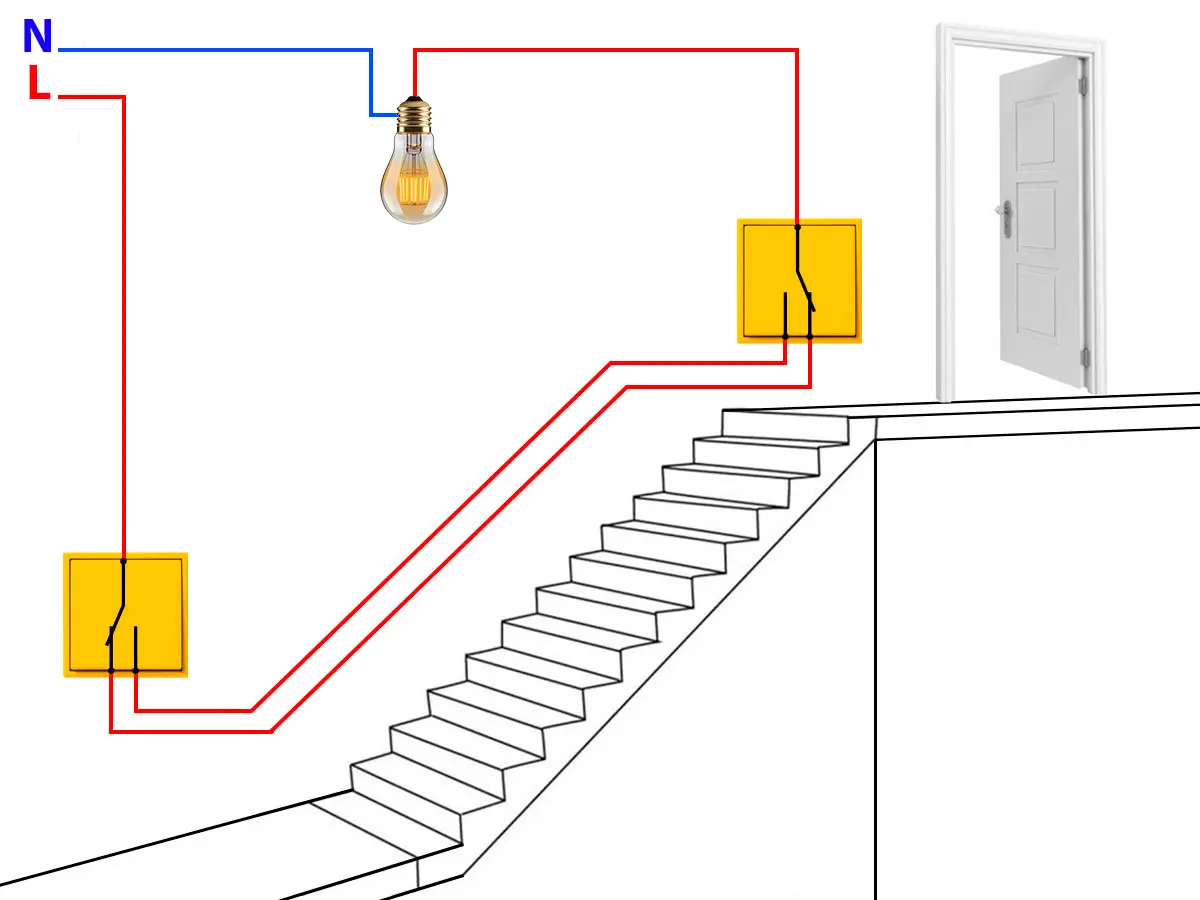 Як підключити прохідний вимикач на два входи: покрокова інструкція для монтажу освітлення в коридорі