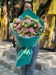 Букет з еустомою на ювілей: ніжне та елегантне привітання від Marta Flowers